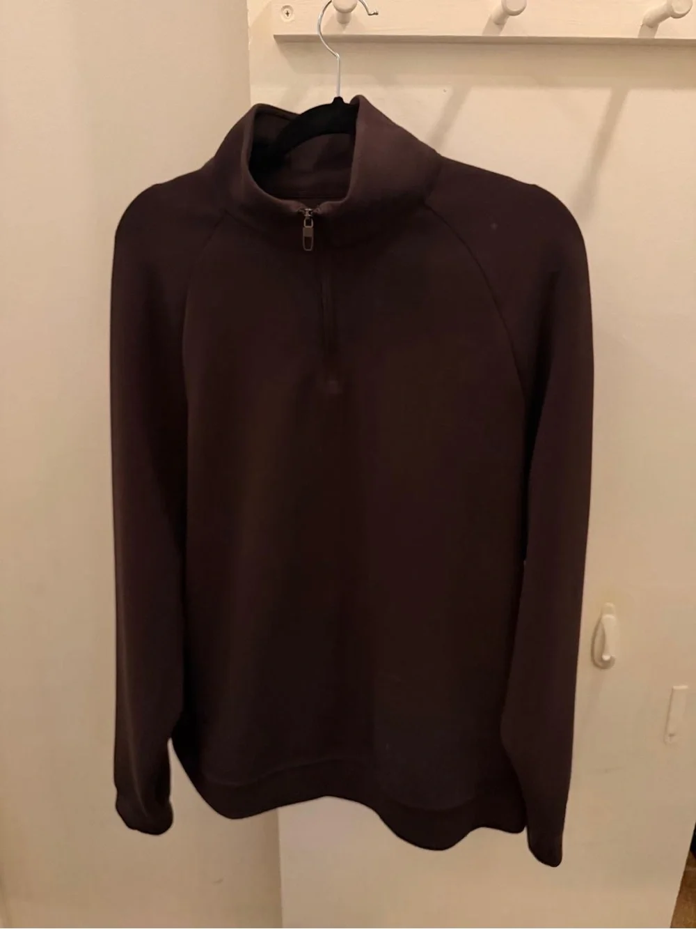 Lululemon Men's Dark Brown smooths spacer quarter zip